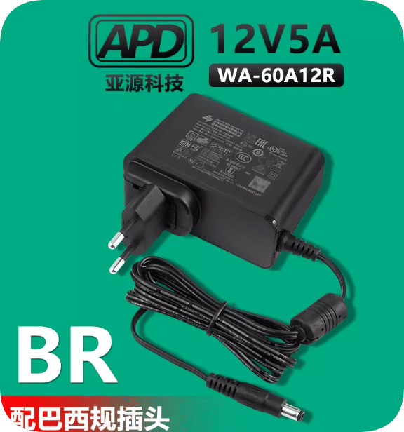 *Brand NEW*Compatible APD WA-60A12R 12V 5A Power Supply Charger KR Power Supply